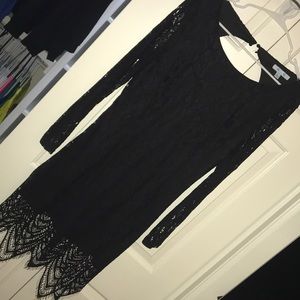 She + Sky Lace Cocktail Dress